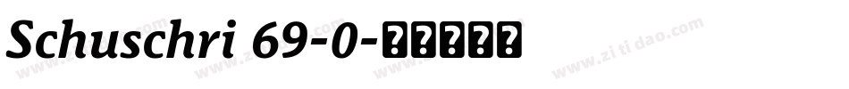 Schuschri 69-0字体转换